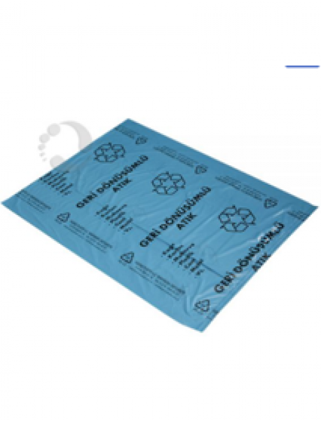 Geri Dönüşüm Atık Çöp Torbası 55x60 Mavi Geri Dönüşüm Atık Çöp Torbası 55x60 Mavi