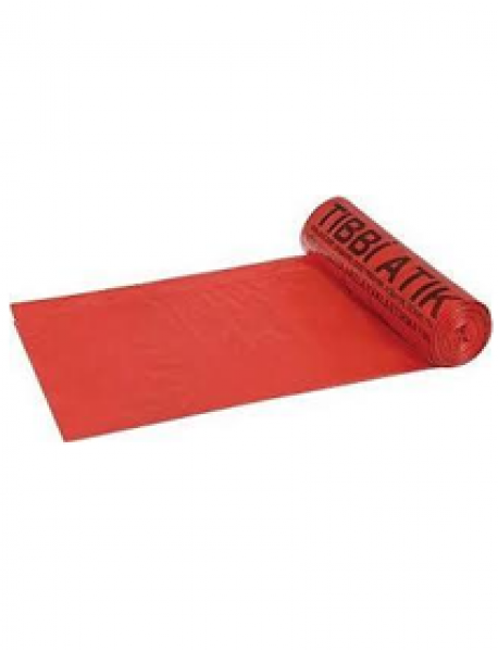 Orta Boy Tıbbi Atık Çöp Torbası 55x60