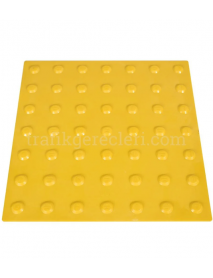 TPU Sarı Hissedilebilir Uyarıcı Yüzey 400x400x8 mm