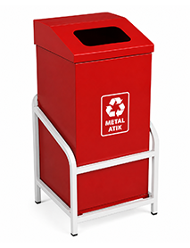 BMA 201 Metal Ayrışım Kovası Kare Tekli