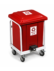 BAK 119 Metal Tabanlı Pedallı Tekli Ayrışım Kovası 30 Lt