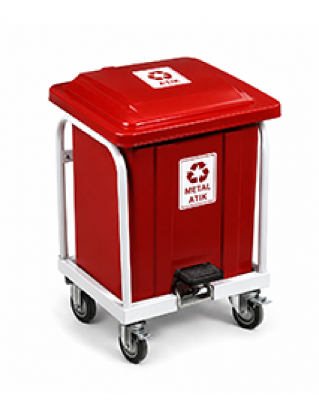 BAK 119 Metal Tabanlı Pedallı Tekli Ayrışım Kovası 30 Lt BAK 119 Metal Tabanlı Pedallı Tekli Ayrışım Kovası 30 Lt