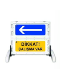 Katlanır Uyarı Levhalı Bariyerler Dikkat Çalışma Var Katlanır Uyarı Levhalı Bariyerler Dikkat Çalışma Var
