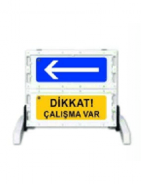 Katlanır Uyarı Levhalı Bariyerler Dikkat Çalışma Var Katlanır Uyarı Levhalı Bariyerler Dikkat Çalışma Var