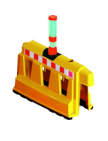 Güvenlik Bariyeri Delinatörlü Beyaz/Kırmızı 100x100x40 Güvenlik Bariyeri Delinatörlü Beyaz/Kırmızı 100x100x40