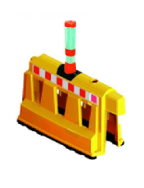 Güvenlik Bariyeri Delinatörlü Beyaz/Kırmızı 100x100x40 Güvenlik Bariyeri Delinatörlü Beyaz/Kırmızı 100x100x40