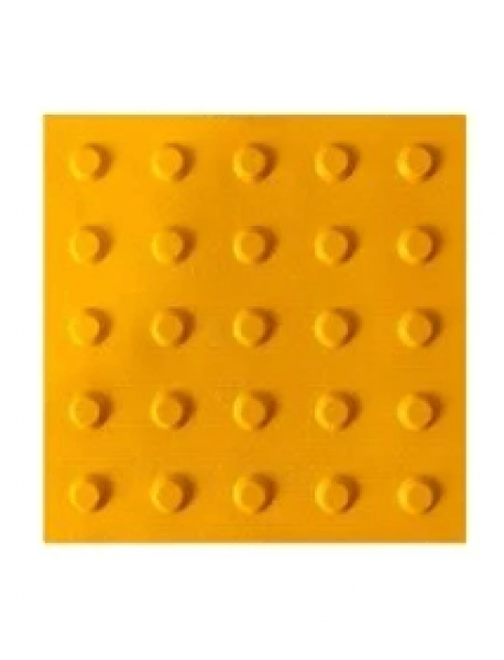 40x40 cm Sarı Termoplastik Poliüretan (TPU) Uyarıcı Yüzey (Ekonomik)