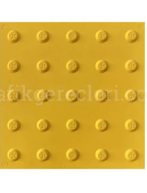 30x30 cm Sarı Termoplastik Poliüretan (TPU) Uyarıcı Yüzey Ekonomik 30x30 cm Sarı Termoplastik Poliüretan (TPU) Uyarıcı Yüzey Ekonomik