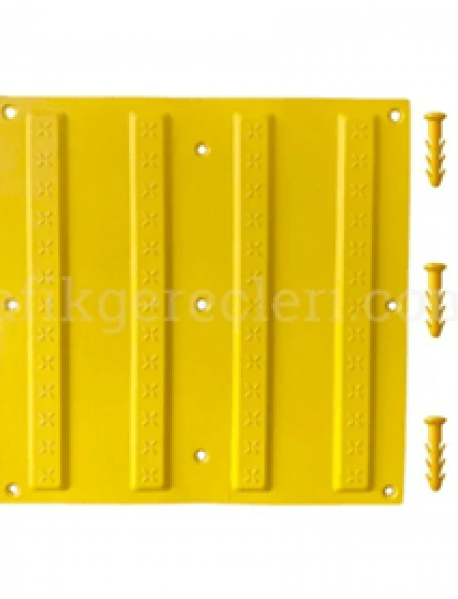 30x30 cm Sarı Termoplastik Poliüretan (TPU) Kılavuz Yüzey (Premium) + 9 Adet Kama Vida