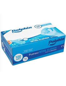 Dolphin Pudrasız Mavi Nitril Eldiven Dolphin Pudrasız Mavi Nitril Eldiven