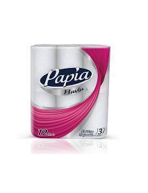 Papia Rulo Havlu Kağıt 3 Katlı 12'li Papia Rulo Havlu Kağıt 3 Katlı 12'li