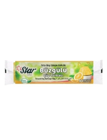 Büyük Boy Limon Kokulu Büzgülü Çöp Torbası Büyük Boy Limon Kokulu Büzgülü Çöp Torbası