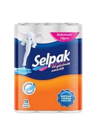Selpak 12'li Rulo Havlu Kağıt Selpak 12'li Rulo Havlu Kağıt