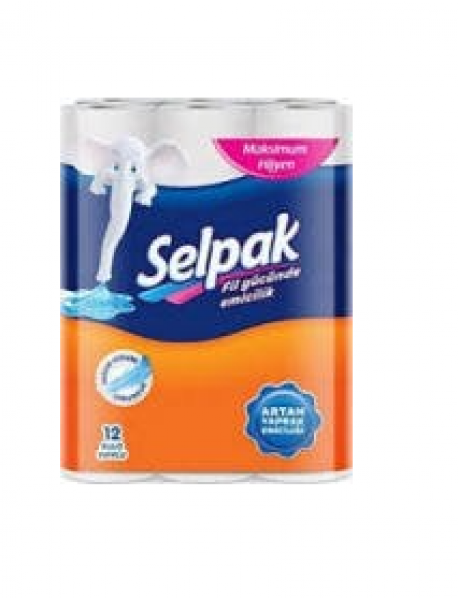 Selpak 12'li Rulo Havlu Kağıt Selpak 12'li Rulo Havlu Kağıt