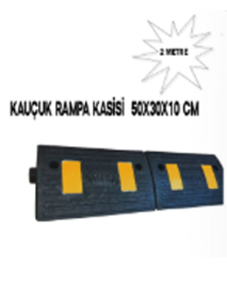 Kauçuk Rampa Seti 2 Metre – Otopark Rampası, Kablo Kanalı