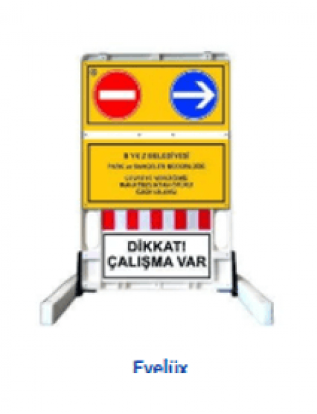 Katlanır Uyarı Levhalı Bariyer Dikkat Çalışma Var Yönlendirme Sistemi Katlanır Uyarı Levhalı Bariyer Dikkat Çalışma Var Yönlendirme Sistemi