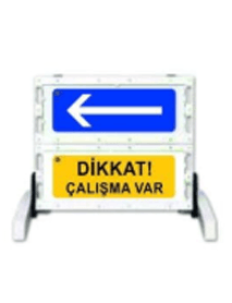 Katlanır Uyarı Levhalı Bariyer Dikkat Çalışma Var Ok Yönlendirme Levhası Katlanır Uyarı Levhalı Bariyer Dikkat Çalışma Var Ok Yönlendirme Levhası