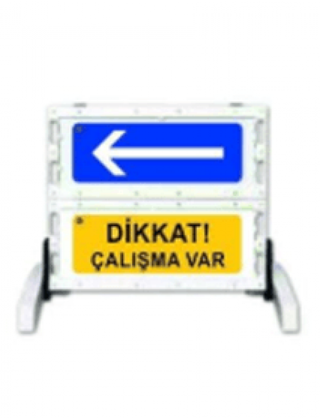 Katlanır Uyarı Levhalı Bariyer Dikkat Çalışma Var Ok Yönlendirme Levhası Katlanır Uyarı Levhalı Bariyer Dikkat Çalışma Var Ok Yönlendirme Levhası