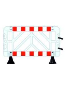 Güvenlik Barikatı 100x150 cm Beyaz Plastik Bariyer Güvenlik Barikatı 100x150 cm Beyaz Plastik Bariyer