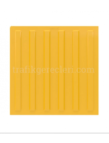TPU Sarı Hissedilebilir Uyarıcı Yüzey 400x400x8 mm