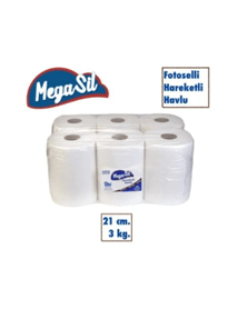 Megasil Fotoselli Kağıt Havlu 21 Cm 3 Katlı Megasil Fotoselli Kağıt Havlu 21 Cm 3 Katlı