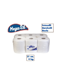 Megasil Fotoselli Kağıt Havlu 21 Cm 4 Rulo Megasil Fotoselli Kağıt Havlu 21 Cm 4 Rulo