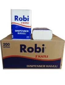 Robi Z Katlama Dispenser Havlu 200'lü Robi Z Katlama Dispenser Havlu 200'lü